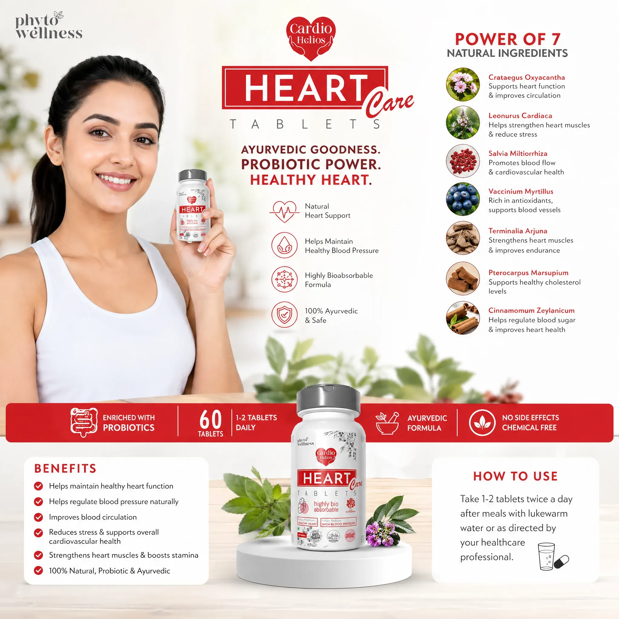 Probiotic Heart Care 60 Tablets (HS00607)